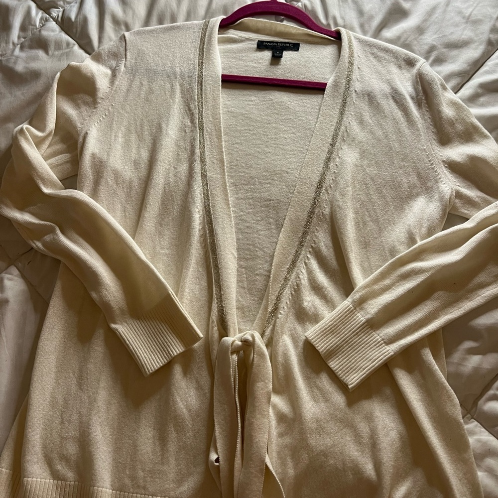 Banana Republic Tie Close Cardigan